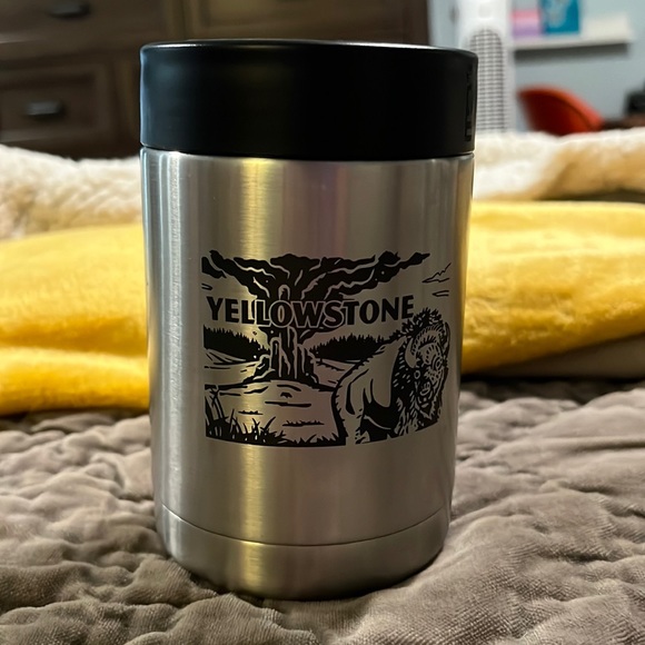 Yeti Dining Yeti Yellowstone Stainless Steel Silver Koozie Poshmark